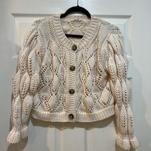 Ba&sh Paris Crochet Cardigan